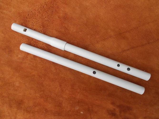 flûte PVC à 3 trous à 2 corps en Sol/Do (Txirula) et en La (Ossalois)